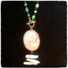 Mother of Pearl Chrysoprase Cameo