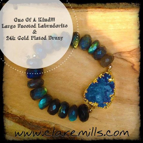 Druzy Labradorite Bracelet