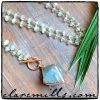 Fluorite on Chalcedony Chain