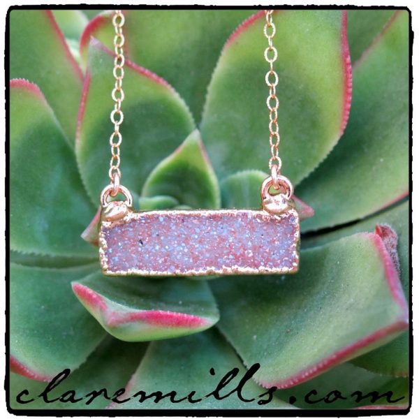 Rectangle Druzy Bar (Copy)