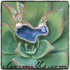 Blue Geode on Delicate Gold Chain
