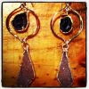 Captive Baby Geode Druzy Drop Earrings