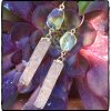 Labradorite and Druzy Earrings