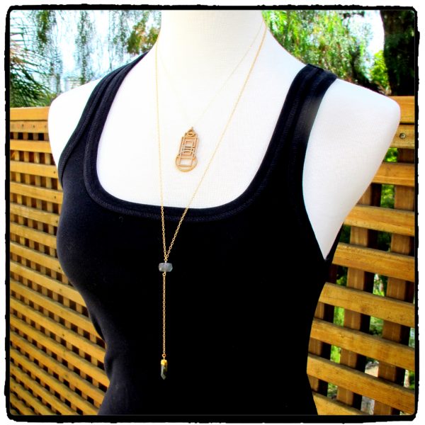 Nila Labradorite "Y" Necklace