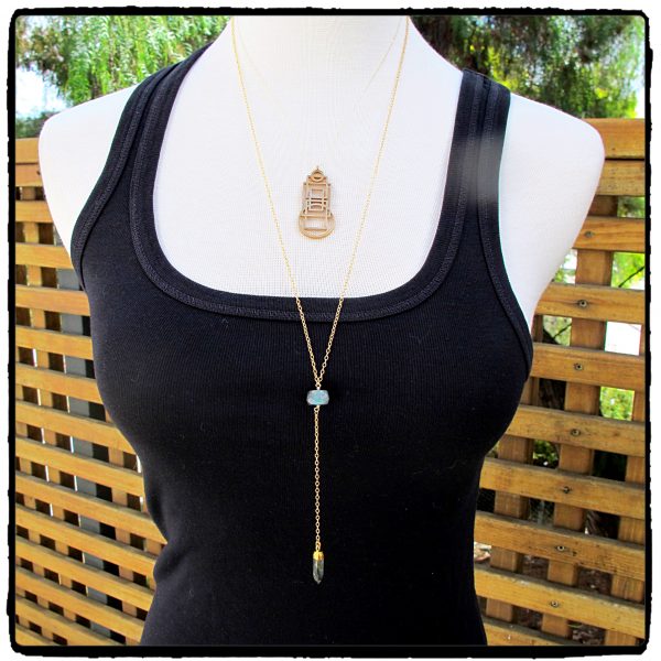 Nila Labradorite "Y" Necklace