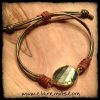 Labradorite Bracelet on Leather