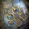 Baby Geode and Druzy Drop Earrings