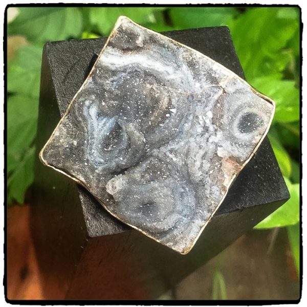 Square Druzy Ring