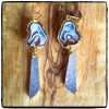 Red Geode Druzy Earrings