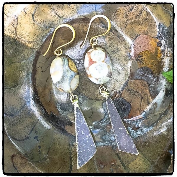 Jasper Druzy Earrings