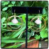 Blush Druzy Hoop Earrings
