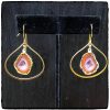 Orange Geode Teardrop