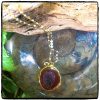 Lida Red Geode Necklace