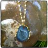 Mila Blue Geode Necklace