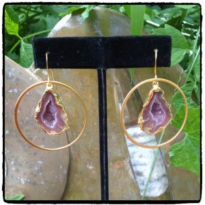 Geode Hoop Earrings (Copy)