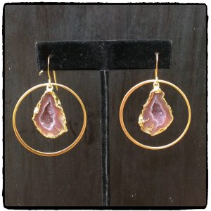 Geode Hoop Earrings (Copy)