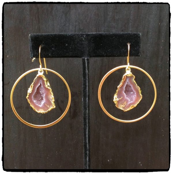 Geode Hoop Earrings (Copy)