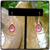 Orange Geode Teardrop