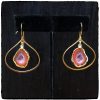 Orange Geode Teardrop