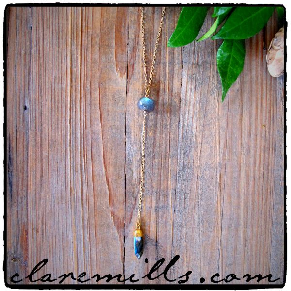 Nila Labradorite "Y" Necklace