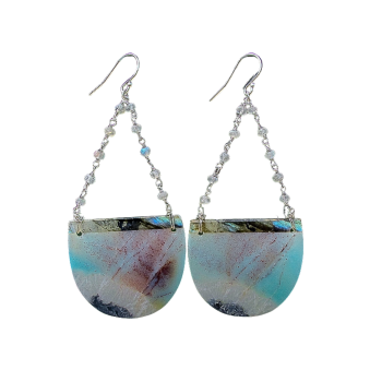 Labradorite & Amazonite Earrings