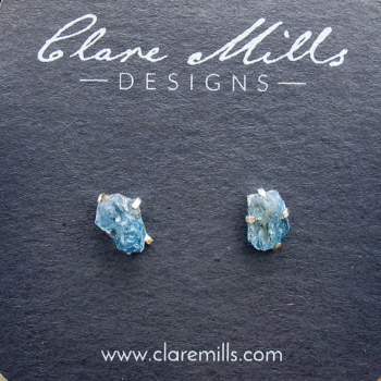 Aquamarine Stud Earrings