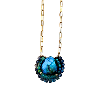 Labradorite, Turquoise, & Emerald Delight
