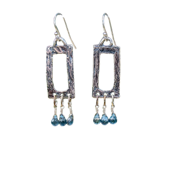 Iolite Briolette Earrings