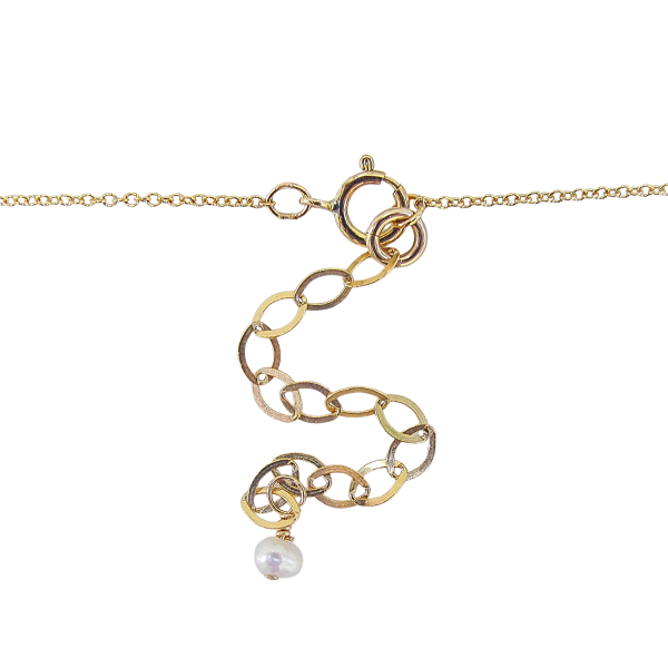 Scalloped Miraculous Mary Antique Necklace with Pearl & Garnet - Image 5