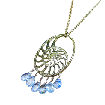 Ammonite Moonstone Necklace