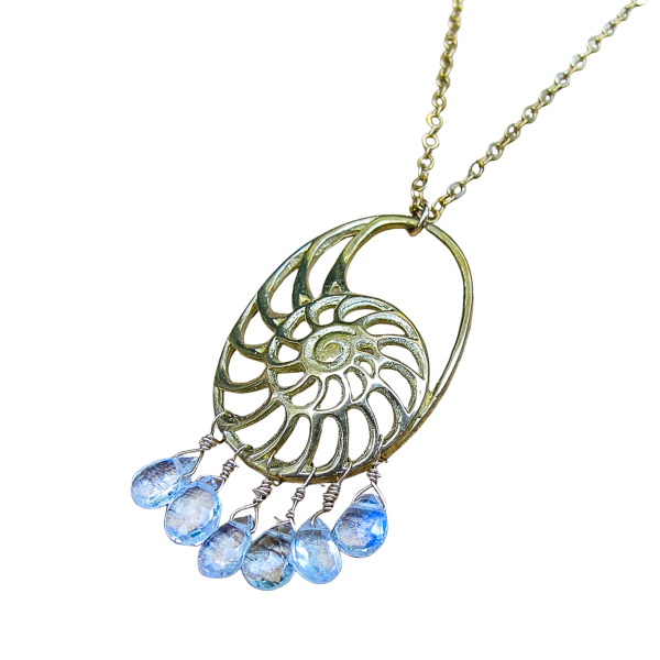 Ammonite Moonstone Necklace