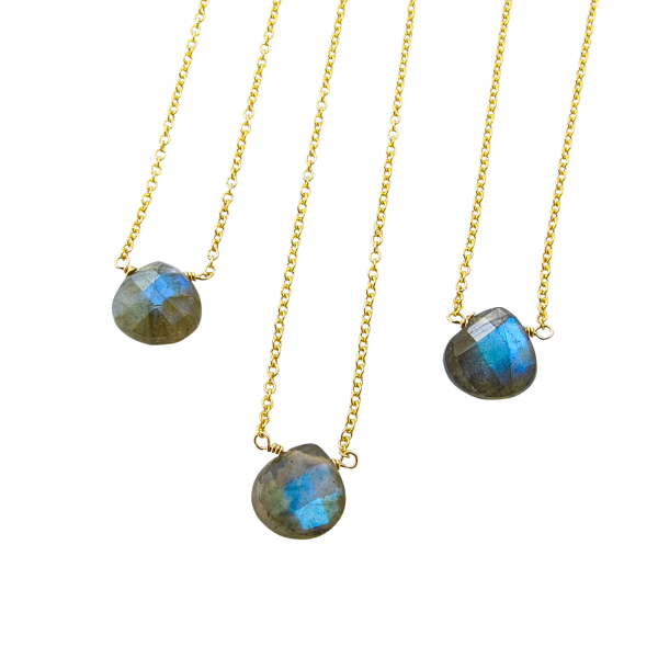 AAA Luna Labradorite Teardrop Necklace - Image 4