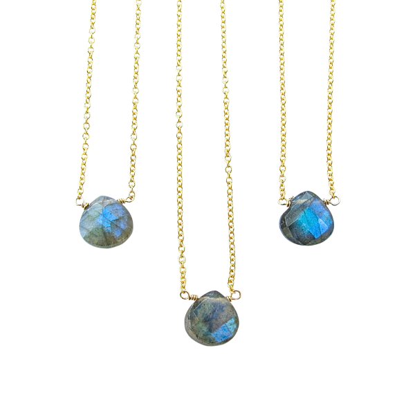 AAA Luna Labradorite Teardrop Necklace - Image 3