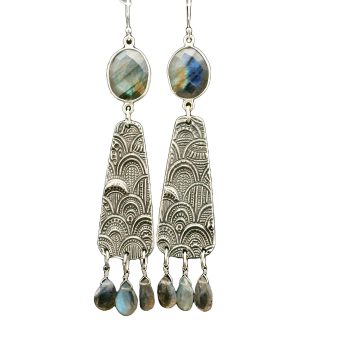 Labradorite & Sterling Silver Earrings