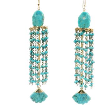 Turquoise Chandelier Earrings