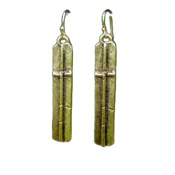 Pewter Cross Earrings - Small