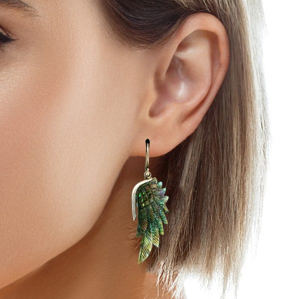 Carved Abalone Shell Wings - Image 6