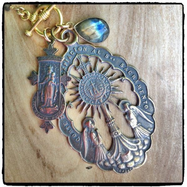 Holy Monstrance on Labradorite