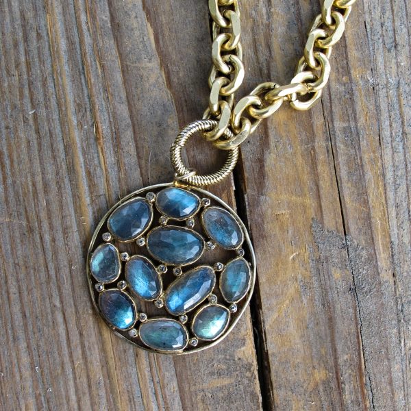 Rose Cut Labradorite Necklace - Image 3