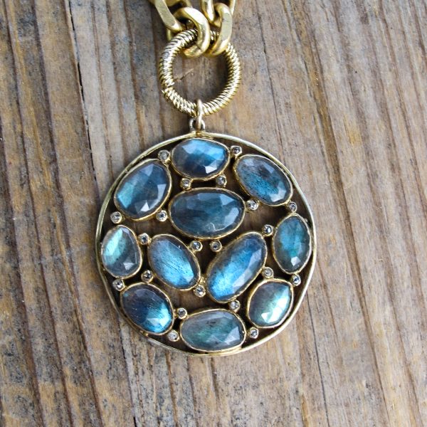Rose Cut Labradorite Necklace - Image 2