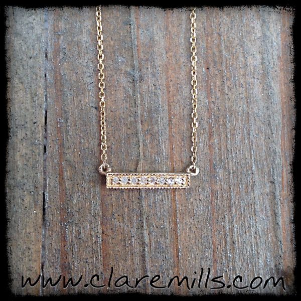 Adelle Yellow Gold Diamond Necklace