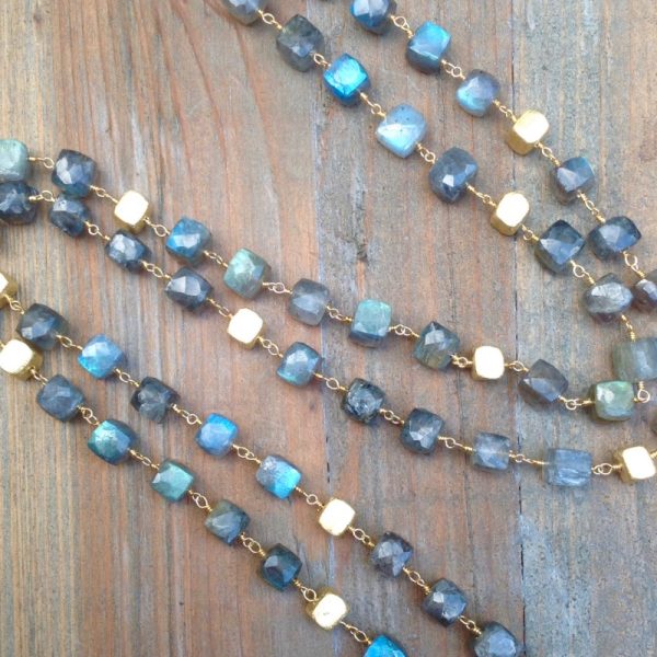 Faceted Labradorite Layering Necklace