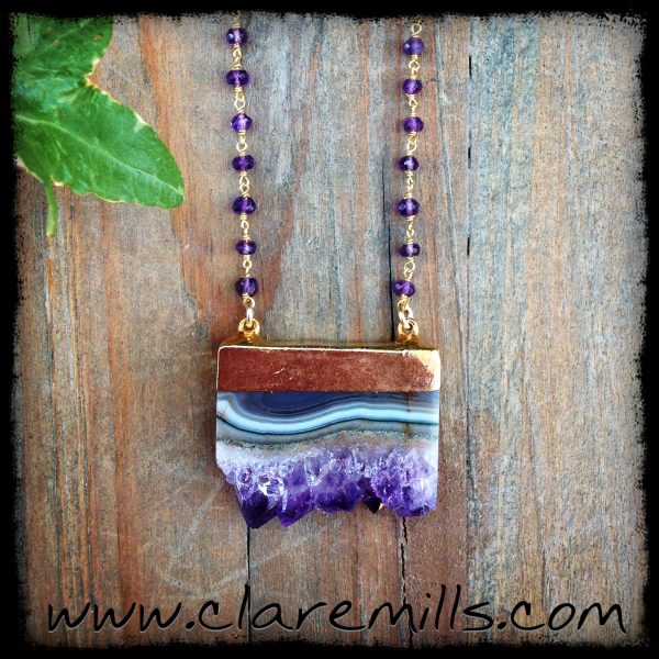 Stalactite on Amethyst