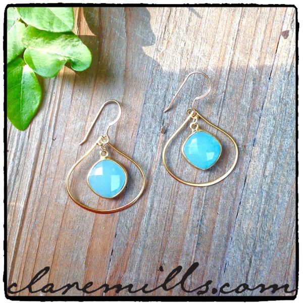 Cali III Chalcedony Earrings