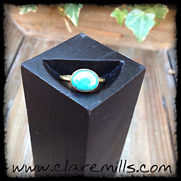 Faceted Turquoise Ring
