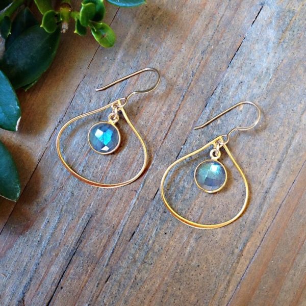 Teardrop Labradorite Earrings