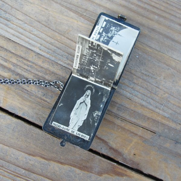 Virgin Mary Book Locket Pendant - Image 3