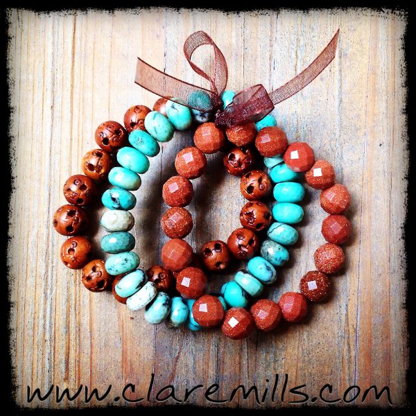 Chrysoprase Stone Bundle Bracelet Set