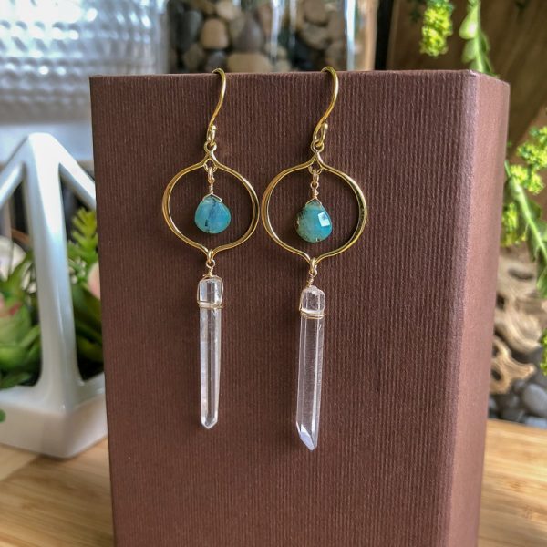 Arabesque Quartz Gemstone Earrings - Image 6