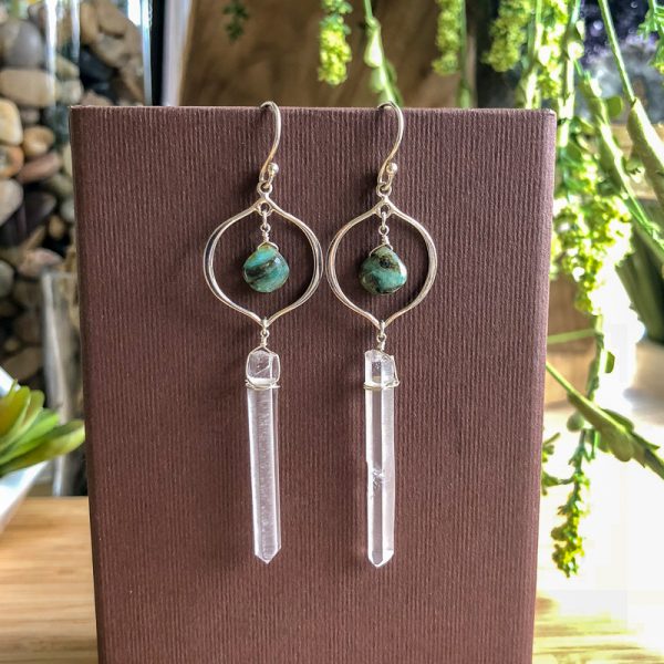 Arabesque Quartz Gemstone Earrings - Image 3